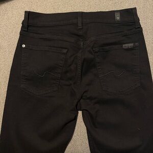 SEVEN 7 FOR ALL MANKIND Men’s SLIMMY BLACK DENIM JEANS Sz 30 x 28